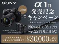 SONY α1 II発売記念キャンペーン《2025/1/14まで》