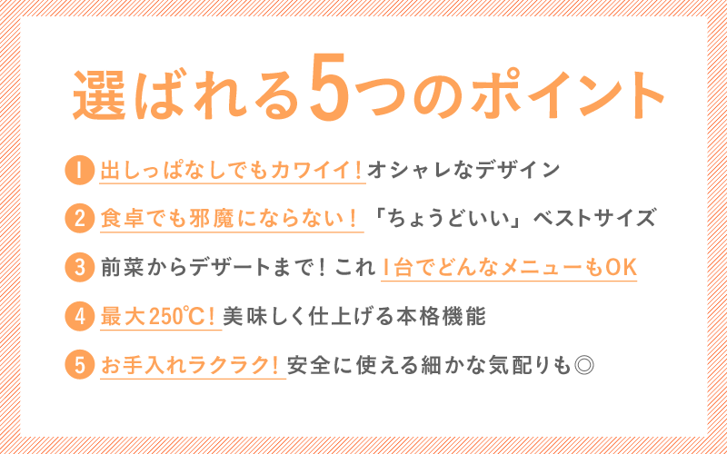 選ばれる５つのポイント