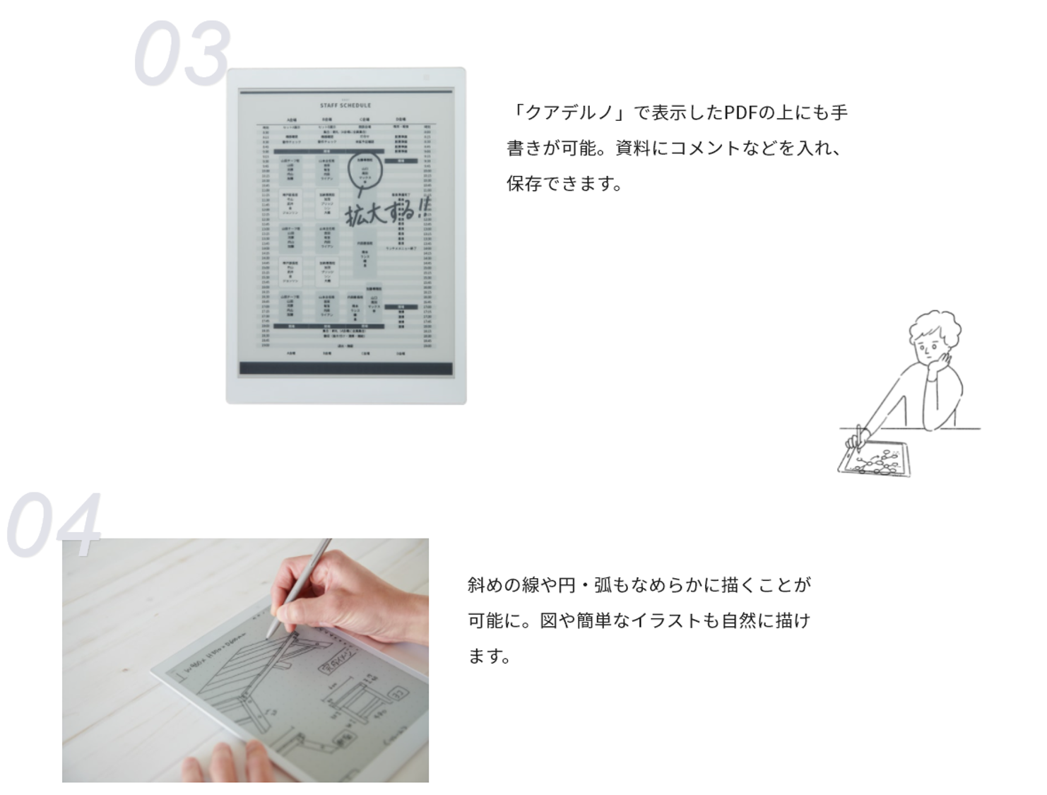 簡単なイラストも描ける