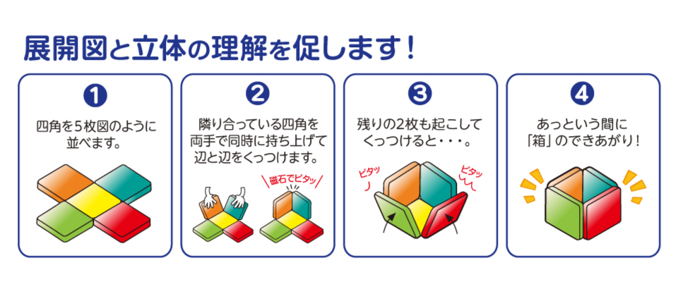 展開図と立体の理解を促します！