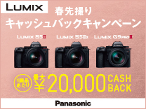 パナソニック LUMIX 春先撮りキャッシュバックキャンペーン 1商品あたり最大20,000円キャッシュバック