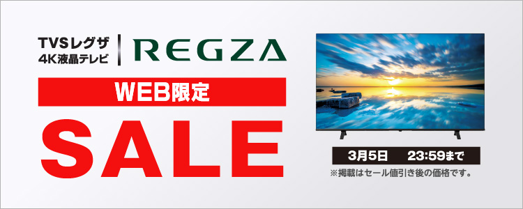 REGZA WEB限定SALE