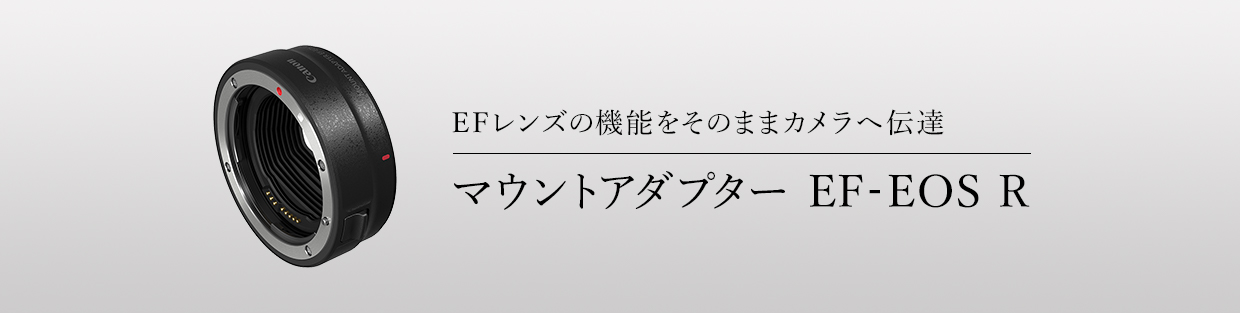 EFレンズの機能をそのままカメラへ伝達 マウントアダプター EF-EOS R