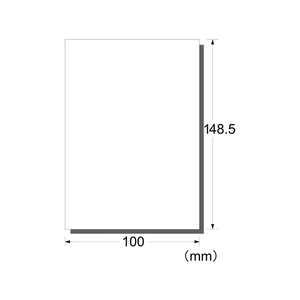 エーワン フィルムラベルはがきサイズノーカット 水に強い光沢4枚 F877208-29334-イメージ1