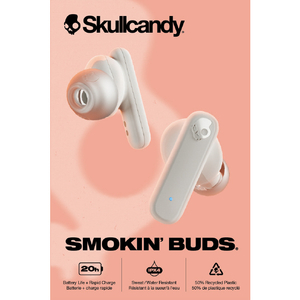 Skullcandy 完全ワイヤレスイヤフォン SMOKIN' BUDS WHITE ORANGE S2TAW-S951-イメージ3