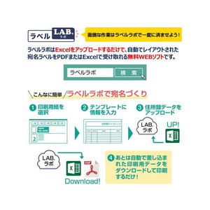 プラス レーザー用ラベルA4 12面 四辺余白角丸500枚 F859459-45318LT513S-イメージ6