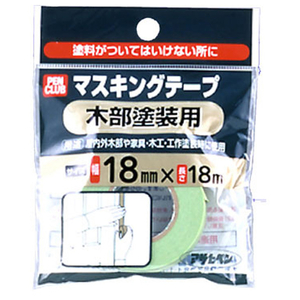 アサヒペン PCマスキングテープ 18mm×18m (木部塗装用) AP9016074-イメージ1