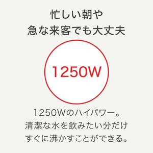 ティファール 電気ケトル(0．8L) アプレシアロックコントロールエコブラック ブラック KO8418JP-イメージ10