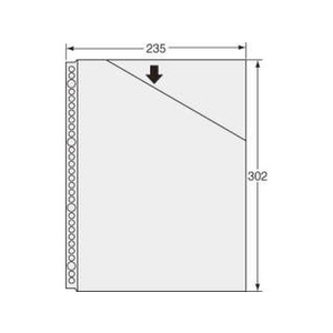 ライオン事務器 クリアーポケット A4 10枚 CL-303DC FC080MY-CL-303DC-イメージ3