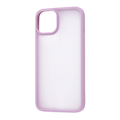 レイアウト iPhone 14/13用マットハイブリッドケース SHEER シアーホワイト/ラベンダー RT-P36BS4/WLD