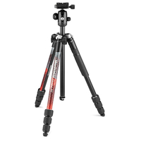 Ｍａｎｆｒｏｔｔｏ アルミニウム4段三脚キット Element MII レッド MKELMII4RD-BH