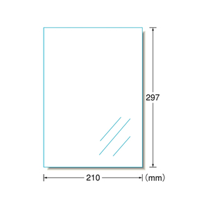エーワン IJ用ラベル[再剥離] A4ノーカット透明光沢 5枚 F877214-29289-イメージ1