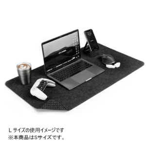 DELTAHUB Minimalistic felt desk pad Sサイズ Dark Grey DP-S-D-イメージ7