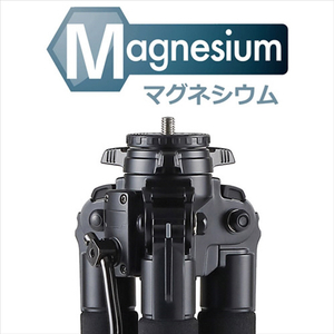 ベルボン 中型カーボン三脚 4段 プロフェッショナル・ジオ ブラック PGN640-A-イメージ2