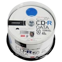 磁気研究所 データ用CD-R 700MB 1-48倍速対応 インクジェットプリンタ対応 50枚入り HI DISC TYシリーズ TYCR80YP50SP