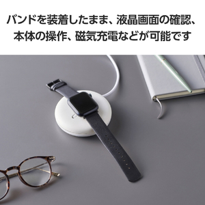 エレコム Apple Watch用 ソフトレザーバンド(46/49/45/44/42mm) ブラック AW-45BDLBK-イメージ7