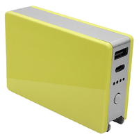 ラスタバナナ Type-C1ポート/USB1ポート AC付リチウム充電器 5000mAh 3A ライムイエロー RLI050AC3A01LY