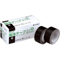 ニチバン 製本テープ 再生紙 ブンボックス 35mm×10m 黒 5個 FC797SY-BKBB-356