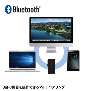 サンワサプライ 静音Bluetooth5．0 IR LEDマウス(5ボタン・薄型) MA-BTIR1165BK-イメージ8