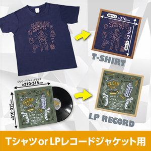 ハクバ Tシャツ・LPレコード額 TRG-01 ナチュラル FWTRG-01NT-イメージ4