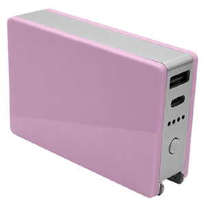 ラスタバナナ Type-C1ポート/USB1ポート AC付リチウム充電器 5000mAh 3A ライトパープル RLI050AC3A01LPU-イメージ1