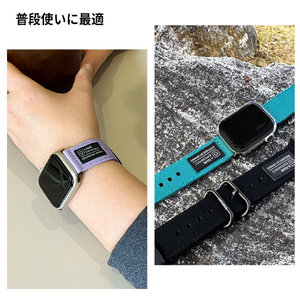 araree SOFT WOVEN STRAP for Apple Watch 49/45/44/42mm グリーン AR25014AW-イメージ9