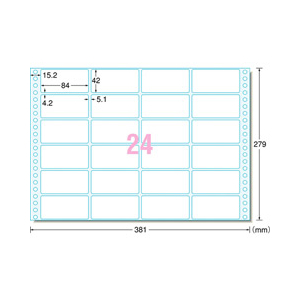 エーワン コンピュータフォームラベル(500折/12000片入り) 28015-イメージ2