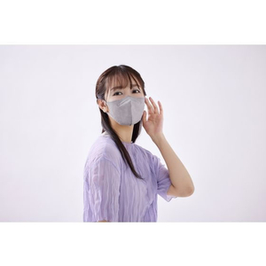 アイリスオーヤマ DAILYFITMASK立体 ふつう 5枚入 ニュアンスグレー FCU8486-RK-F5SXH-イメージ4