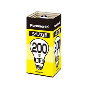 パナソニック シリカ電球 E26口金 200形 100Ｖ用　1個入り LW100V200W-イメージ1