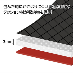 ハクバ プロテクションラップ 46 ブラック KPW-46BK-イメージ3