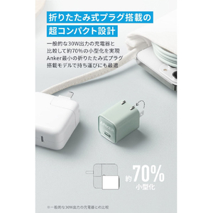 Anker 511 Charger(Nano 3, 30W) バイオレット A2147N61-イメージ3