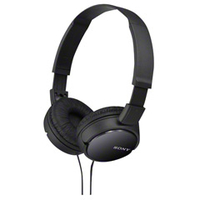 SONY 密閉ヘッドバンド型ヘッドフォン ブラック MDR-ZX110 B