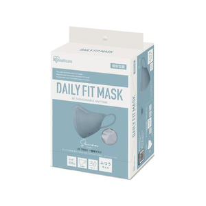 アイリスオーヤマ DAILYFITMASK立体 ふつう 30枚入 シャボン FCU8490-RK-F30SXF-イメージ1