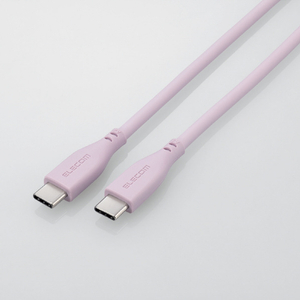 エレコム なめらかUSB Type-Cケーブル(C-C) &me(1m) ラベンダー MPA-CCSS10PU-イメージ8