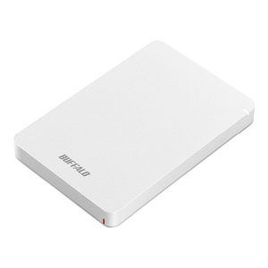 BUFFALO USB3．1(Gen．1)対応 耐衝撃ポータブルハードディスク(1TB) ホワイト HD-PGF1.0U3-WHA-イメージ1