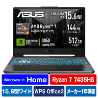 ASUS ノートパソコン ASUS TUF Gaming A15 グラファイトブラック FA506NCR-R7R3050