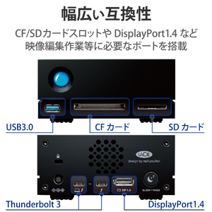 LACIE 外付けHDD(10TB) 1big Dock ブラック STHS10000800-イメージ3