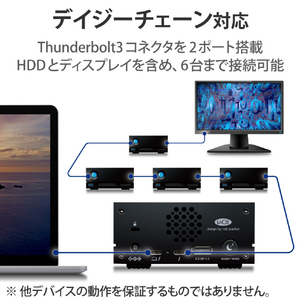 LACIE 外付けHDD(10TB) 1big Dock ブラック STHS10000800-イメージ4