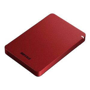 BUFFALO USB3．1(Gen．1)対応 耐衝撃ポータブルハードディスク(1TB) レッド HD-PGF1.0U3-RDA-イメージ1