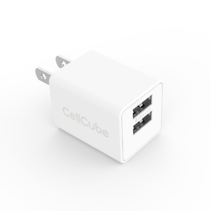 CellCube 折り畳み式プラグAC充電器 ホワイト AC-12WY-イメージ1