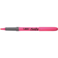 ＢＩＣ マーキングハイライターグリップ ピンク F858027-BRIGRIP12PNK