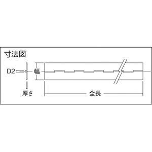 トラスコ中山 TRUSCO ステンレス製長蝶番 厚さ1.5mm×幅32mm×全長900mm FC346EW-2853078-イメージ2