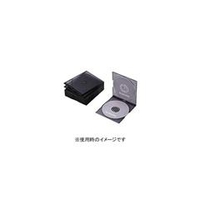 エレコム CD/DVDスリムプラケース/2枚収納/10パック/クリアブラック CCD-JSCSW10CBK