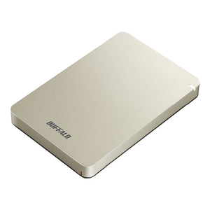 BUFFALO USB3．1(Gen．1)対応 耐衝撃ポータブルハードディスク(1TB) ゴールド HD-PGF1.0U3-GLA-イメージ1