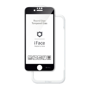 HAMEE iPhone SE(第2世代)/8/7/6s/6用ラウンドエッジ 強化ガラスフィルム iFace ブラック 41-890264-イメージ1