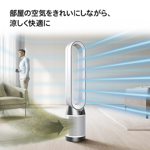 ダイソン DCモーター搭載リモコン付空気清浄ファン Dyson Purifier Cool Gen1 ホワイト/ホワイト TP10WW-イメージ4