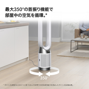 ダイソン DCモーター搭載リモコン付空気清浄ファン Dyson Purifier Cool Gen1 ホワイト/ホワイト TP10WW-イメージ8