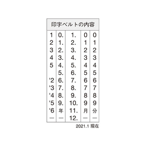 シヤチハタ データーネームEX 15号本体キャップ式 赤インク F860676-XGL-15H-R-イメージ2