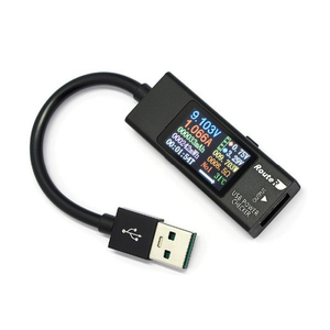 ルートアール USB 簡易電圧・電流チェッカー ブラック RT-USBVAC8QC-イメージ1