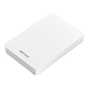 BUFFALO USB3．1(Gen．1)対応 耐衝撃ポータブルハードディスク(2TB) ホワイト HD-PGF2.0U3-BWHA-イメージ1